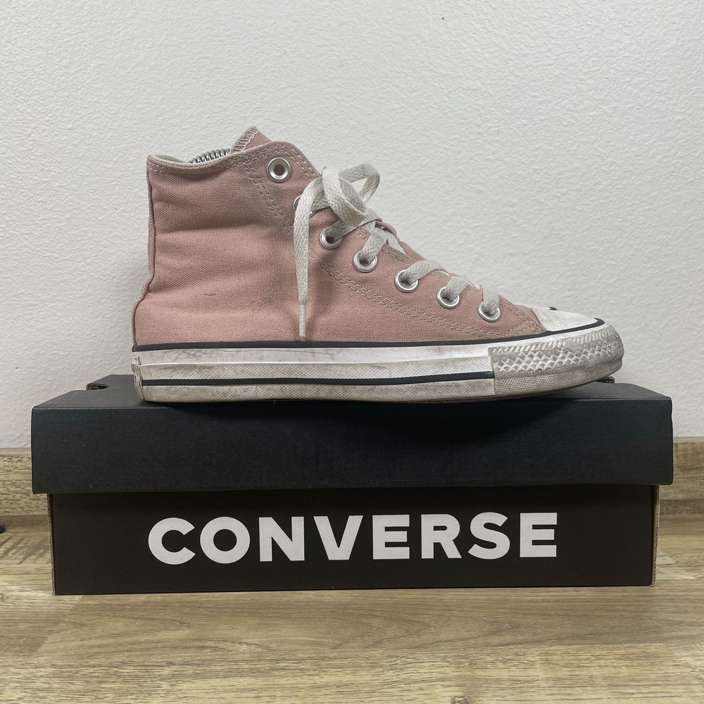 Converse Chuck‎ Taylor All Star Hi Top Sneakers Women's 5.5 Pink A02784F GUC